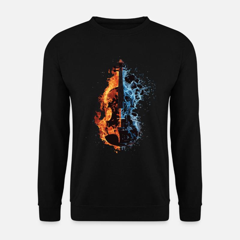 Violine - Unisex Pullover - Schwarz