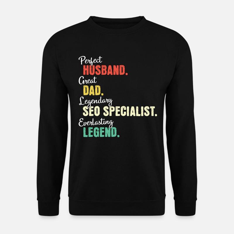 SEO Manager Papa - Unisex Pullover - Schwarz