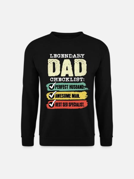 Dad SEO Manager Father's Day - Unisex Sweatshirt - black