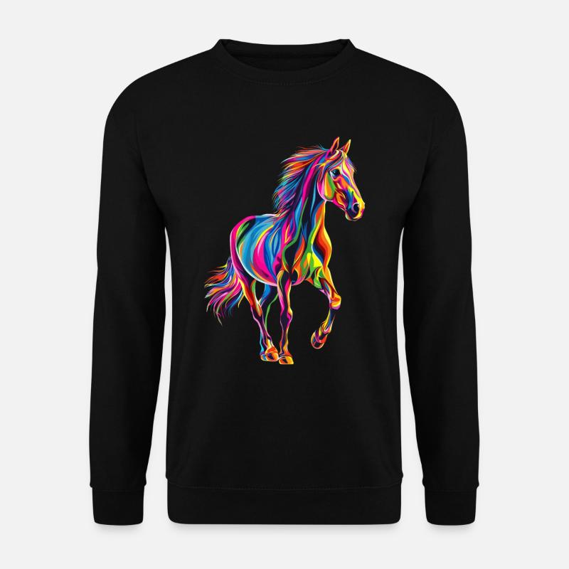 Pferd - Unisex Pullover - Schwarz