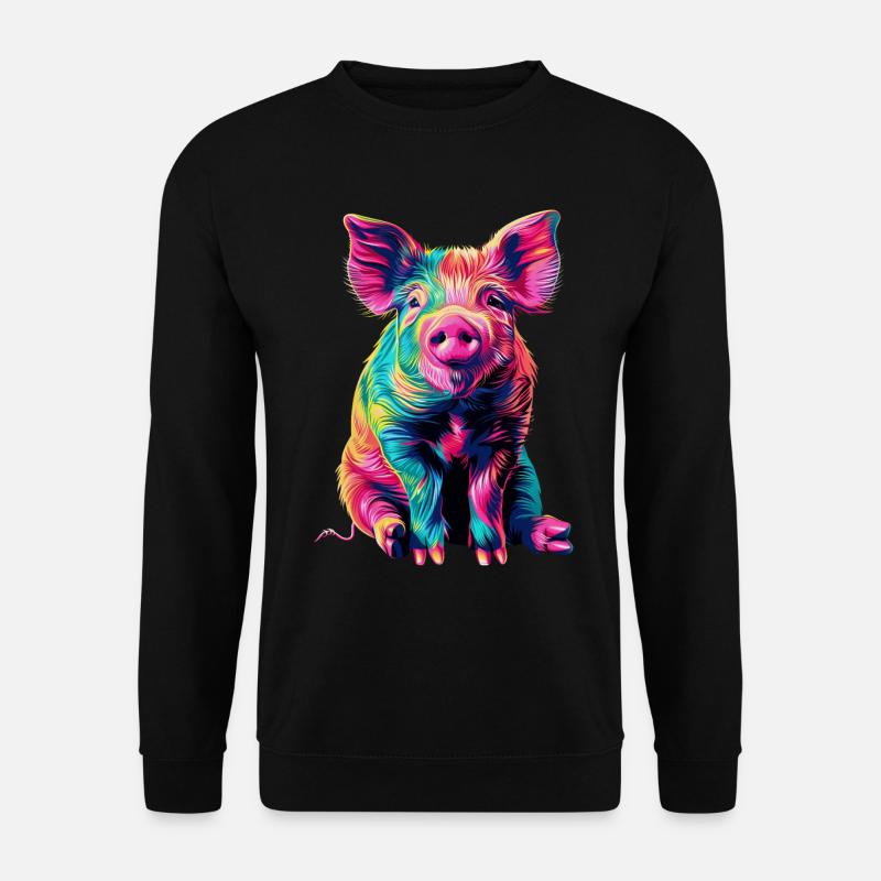 Schwein - Unisex Pullover - Schwarz