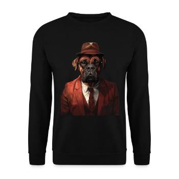 Bullmastiff - Unisex Pullover - Schwarz - Vorne - Alina (178cm) & Michal (187cm)