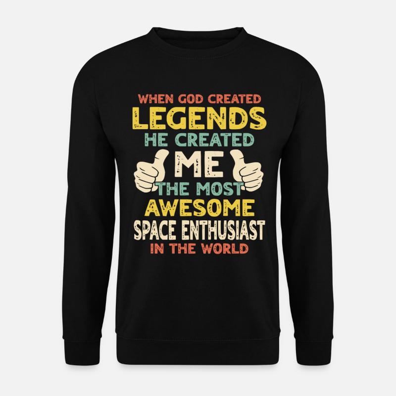 Passionné de l’espace - Sweat-shirt Unisexe - noir