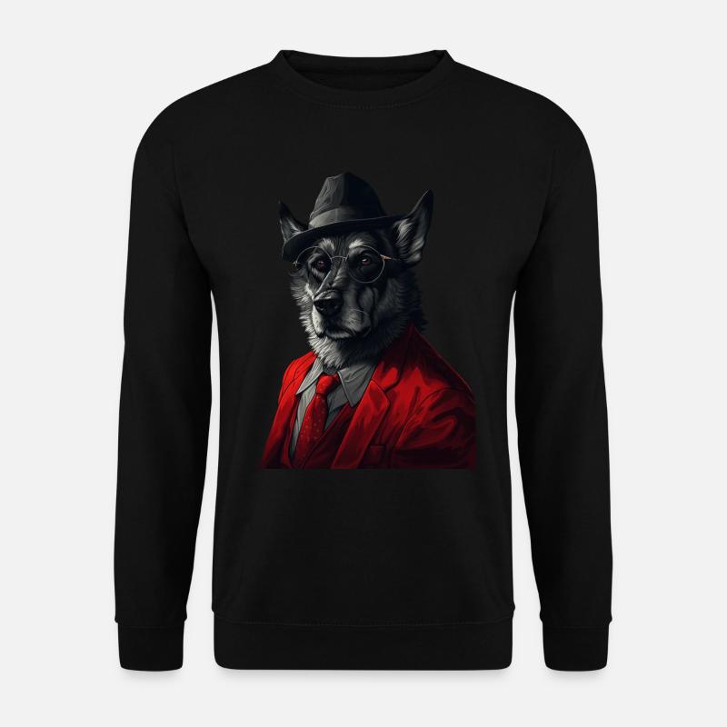 Norwegischer Elchhund - Unisex Pullover - Schwarz