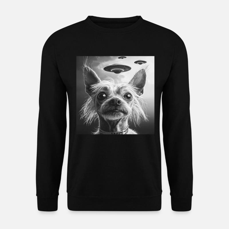 Chinesischer Schopfhund - Unisex Pullover - Schwarz
