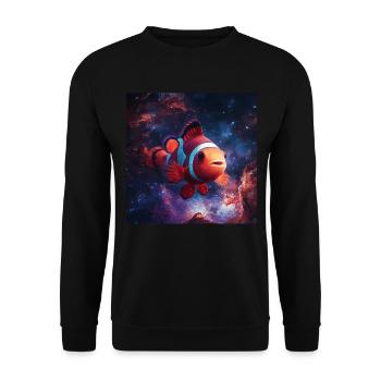 Clownfisch - Unisex Pullover - Schwarz - Vorne - Alina (178cm) & Michal (187cm)