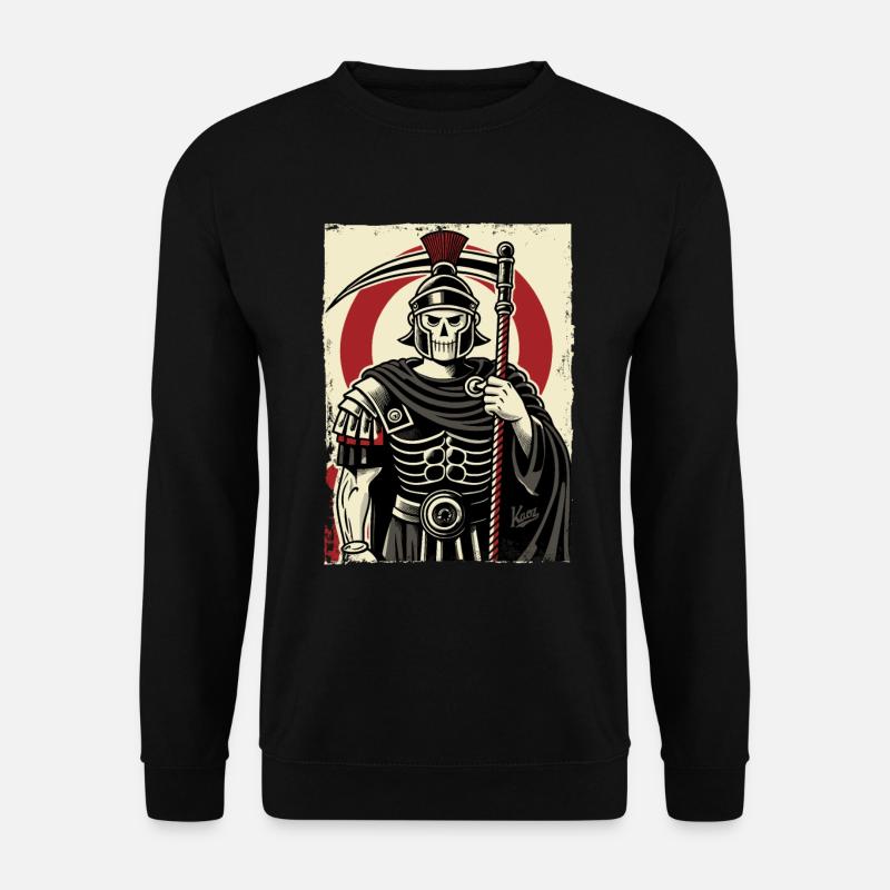 Römischer Sensemann Centurio - Unisex Pullover - Schwarz