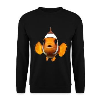 Clownfisch - Unisex Pullover - Schwarz - Vorne - Alina (178cm) & Michal (187cm)
