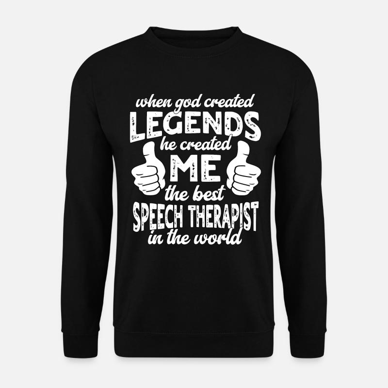 Bester Sprachtherapeut Legende - Unisex Pullover - Schwarz