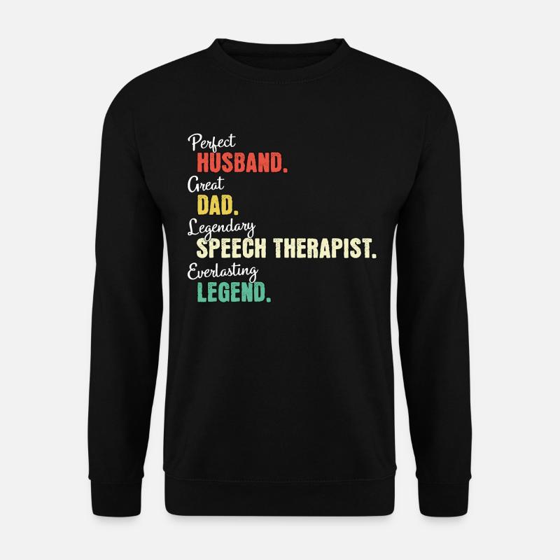 Sprachtherapeut Papa - Unisex Pullover - Schwarz