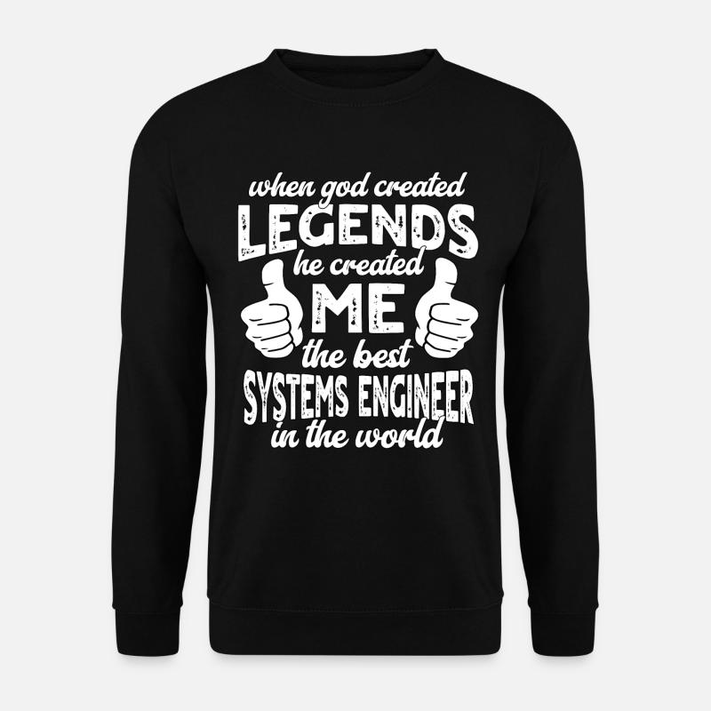 Best Systems Engineer Legend - Unisex Sweatshirt - black