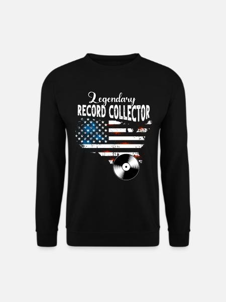 Collectionneur de disques US - Sweat-shirt Unisexe - noir