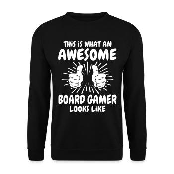 Board Game - Unisex Sweatshirt - black - Front - Alina (178cm) & Michal (187cm)