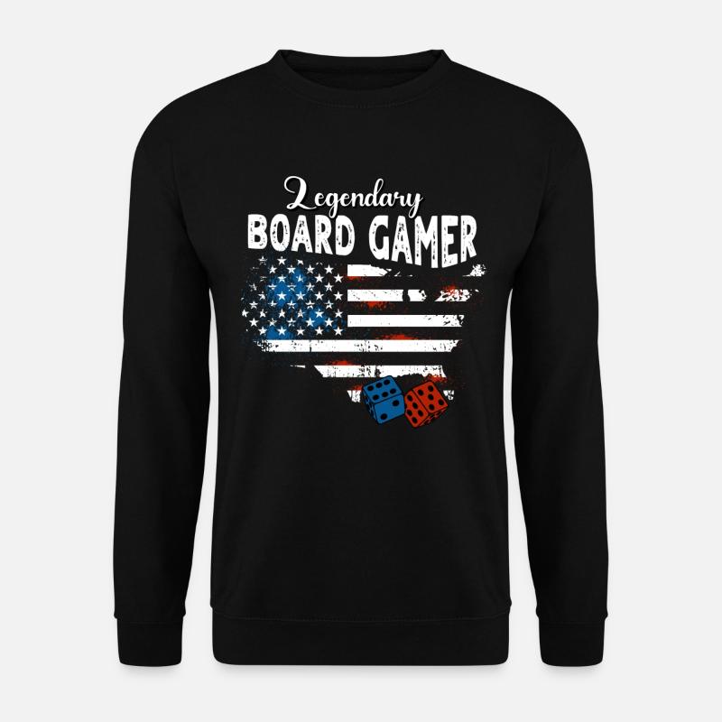 Brettspieler US - Unisex Pullover - Schwarz