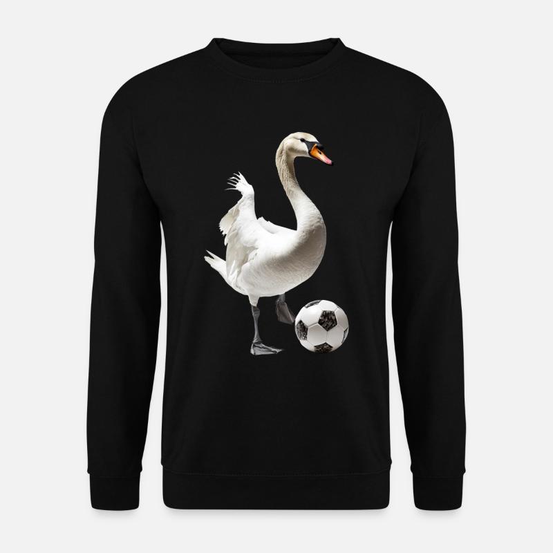 Schwan - Unisex Pullover - Schwarz