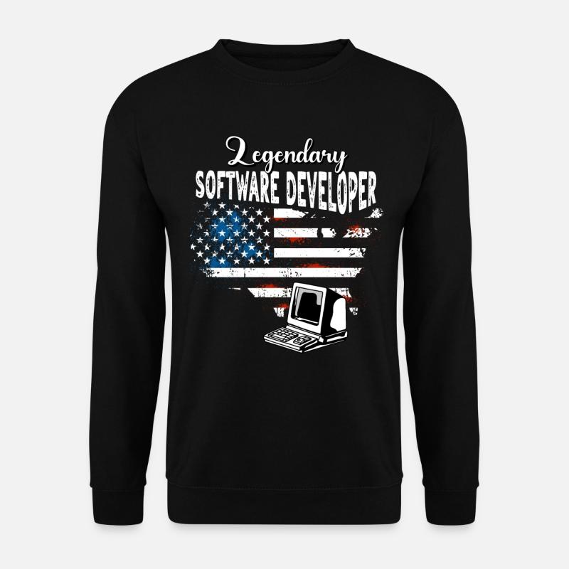 Software Developer US - Unisex Sweatshirt - black