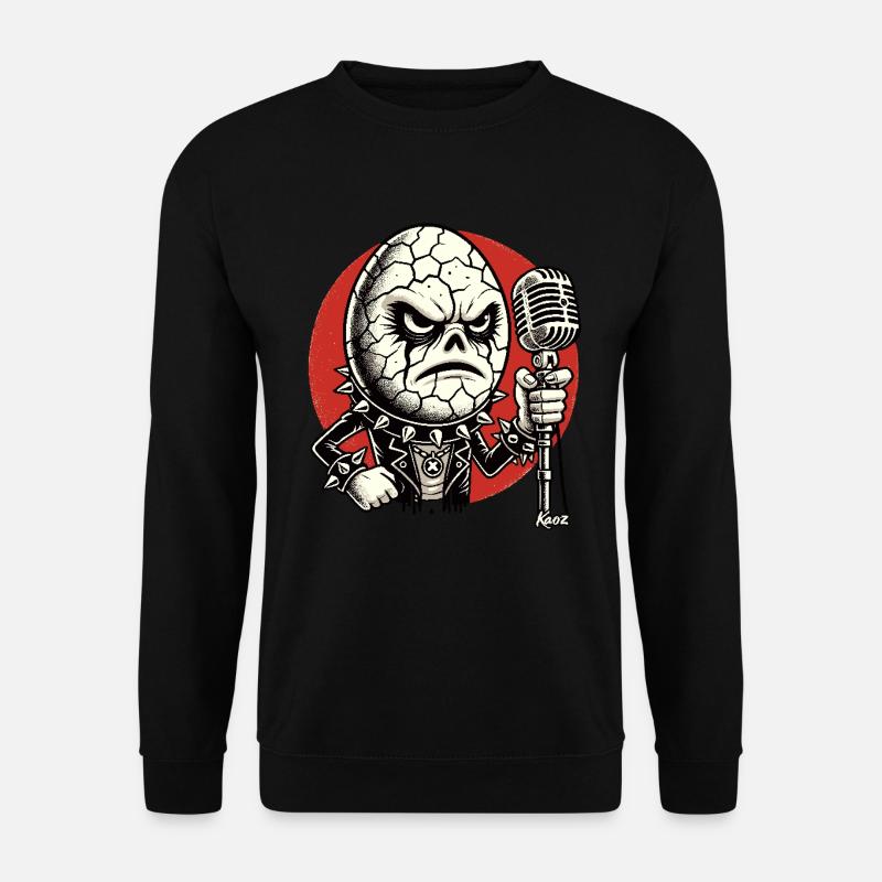 Punk-Band Rock-Ei - Unisex Pullover - Schwarz