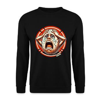 La tête d’œuf désespérée et querelleuse - Sweat-shirt Unisexe - noir - Devant - Alina (178cm) & Michal (187cm)