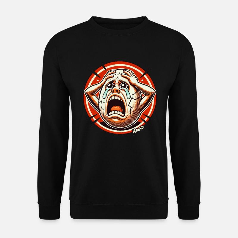 The desperate, quarrelling egghead - Unisex Sweatshirt - black
