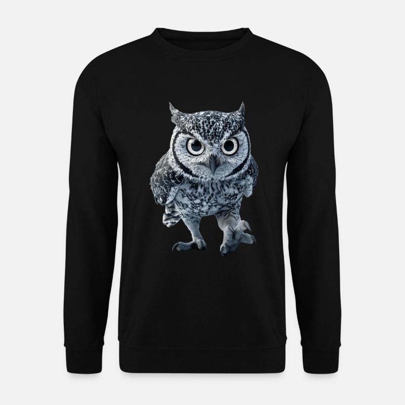 Eule - Unisex Pullover - Schwarz