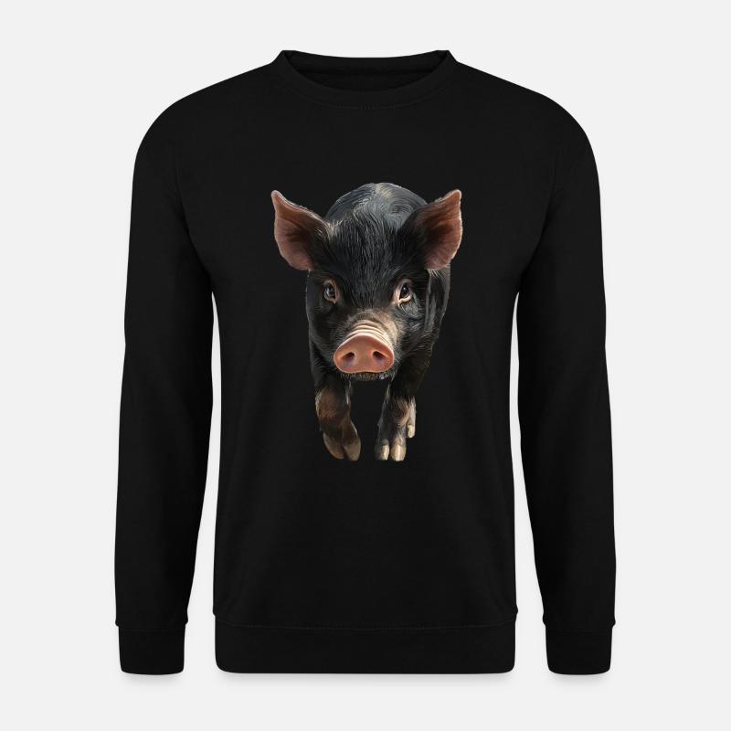 Schwein - Unisex Pullover - Schwarz