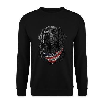 Neufundland - Unisex Pullover - Schwarz - Vorne - Alina (178cm) & Michal (187cm)