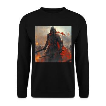 Legionär - Unisex Pullover - Schwarz - Vorne - Alina (178cm) & Michal (187cm)