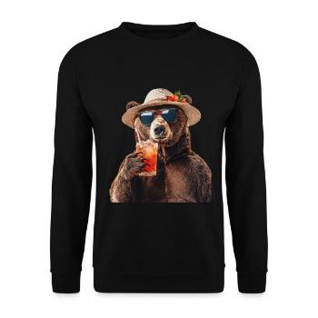Tragen - Unisex Pullover - Schwarz - Vorne - Alina (178cm) & Michal (187cm)