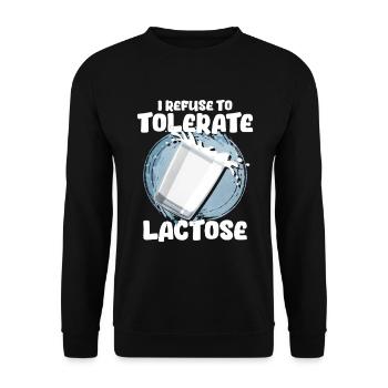 Laktose - Unisex Pullover - Schwarz - Vorne - Alina (178cm) & Michal (187cm)