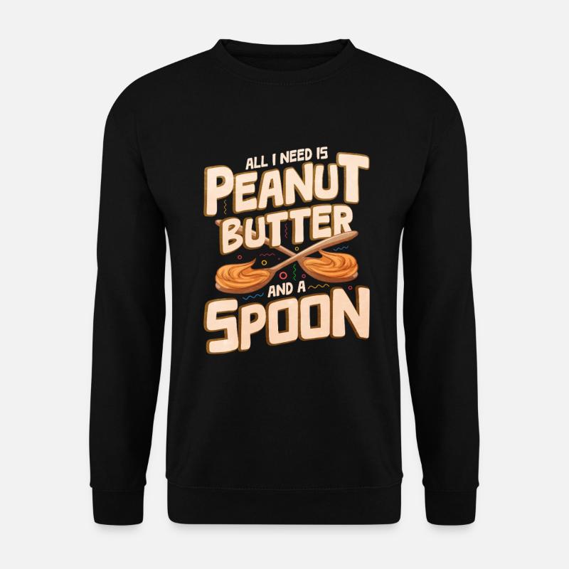 Erdnussbutter - Unisex Pullover - Schwarz