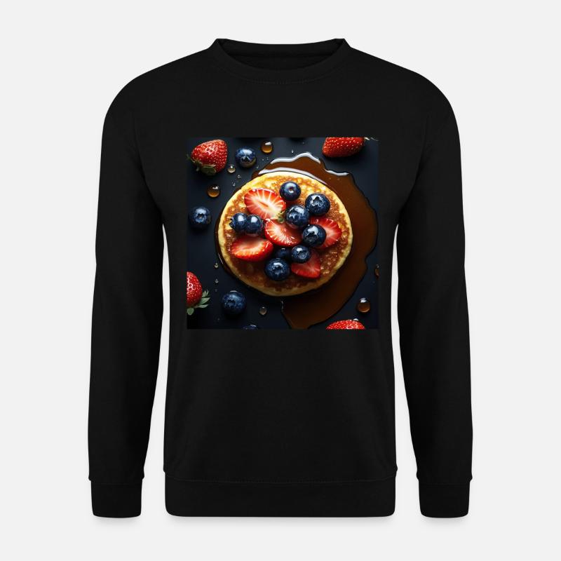 Pfannkuchen - Unisex Pullover - Schwarz