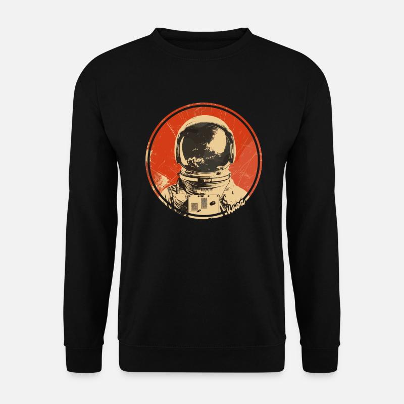 Conception spatiale rétro astronaute - Sweat-shirt Unisexe - noir