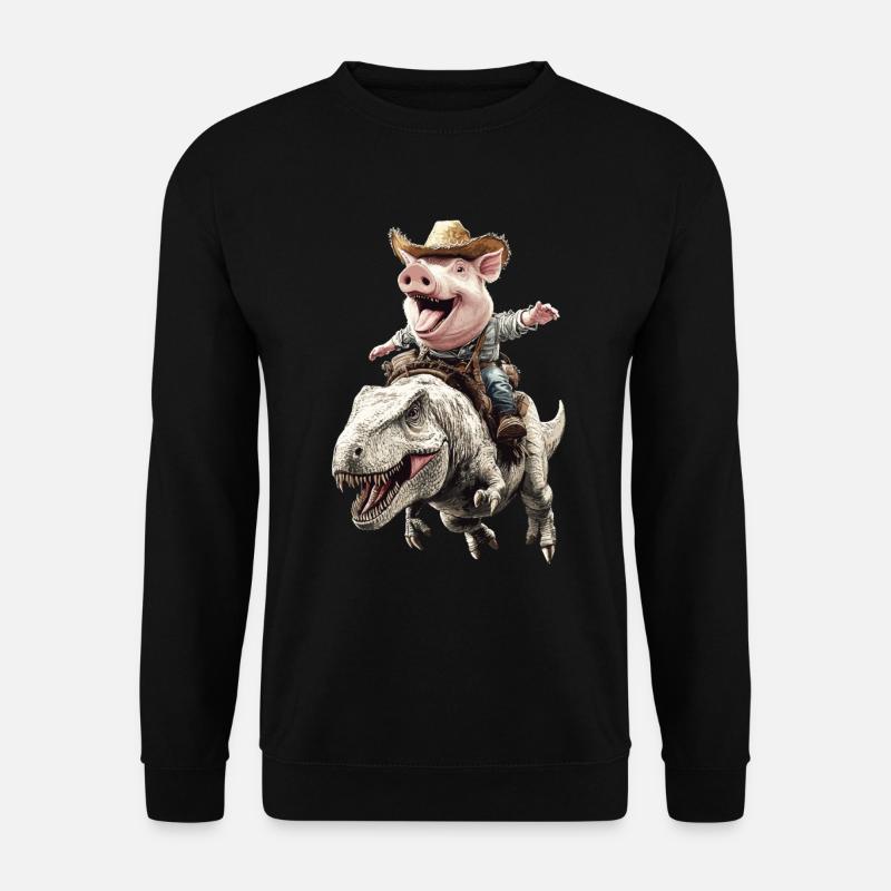 Schwein - Unisex Pullover - Schwarz