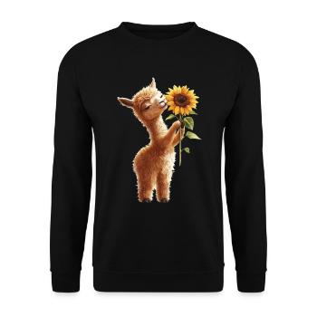 Adler - Unisex Pullover - Schwarz - Vorne - Alina (178cm) & Michal (187cm)