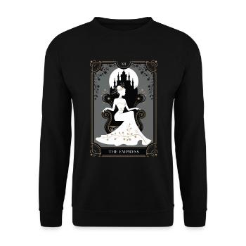Tarotkarte - Unisex Pullover - Schwarz - Vorne - Alina (178cm) & Michal (187cm)