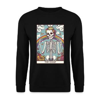 Tarotkarte - Unisex Pullover - Schwarz - Vorne - Alina (178cm) & Michal (187cm)