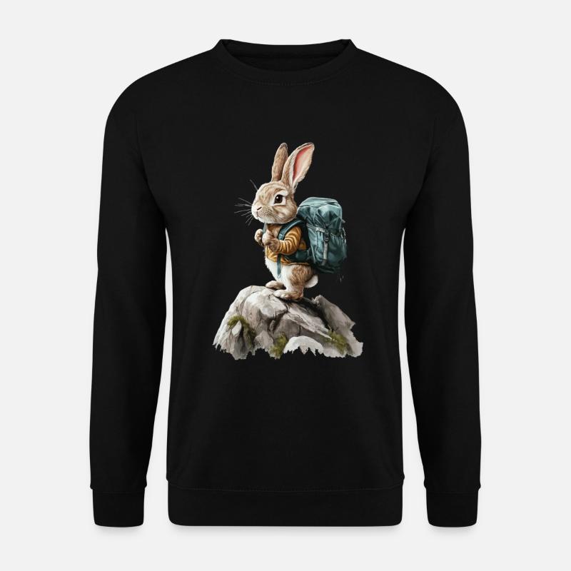 Kaninchen - Unisex Pullover - Schwarz