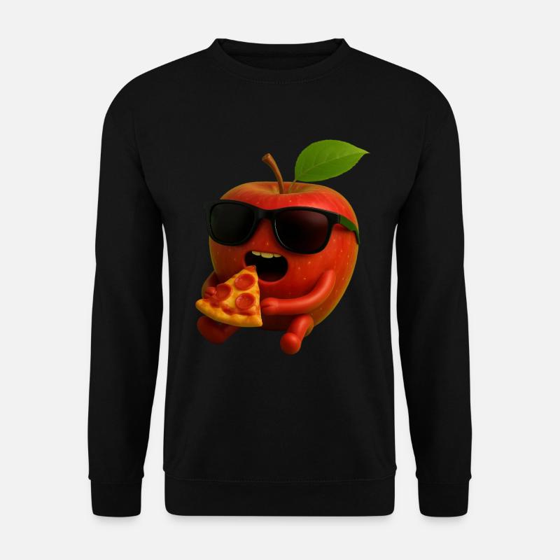 Apfel - Unisex Pullover - Schwarz