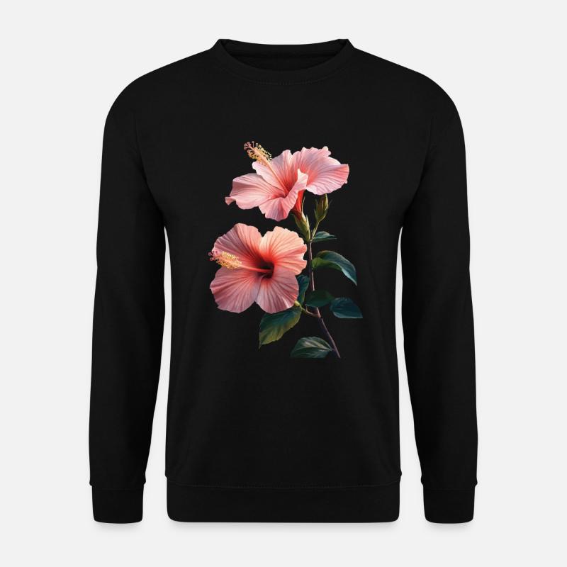 Hibiskus - Unisex Pullover - Schwarz