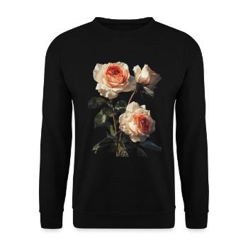 Rose - Unisex Pullover - Schwarz - Vorne - Alina (178cm) & Michal (187cm)