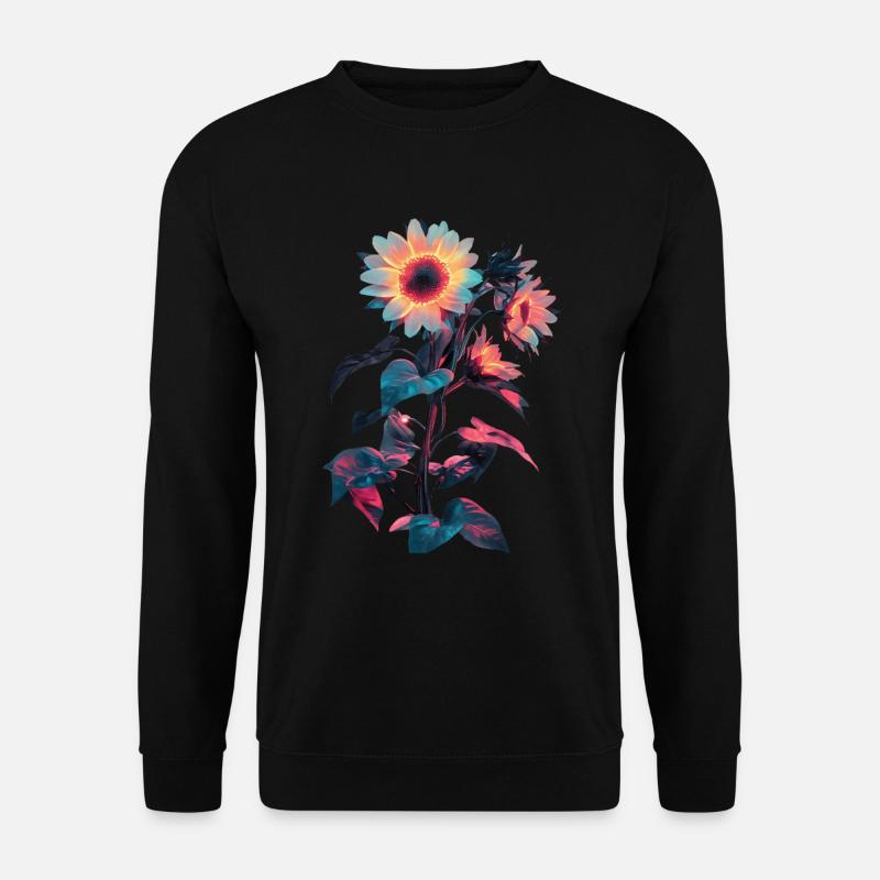 Sonnenblume - Unisex Pullover - Schwarz