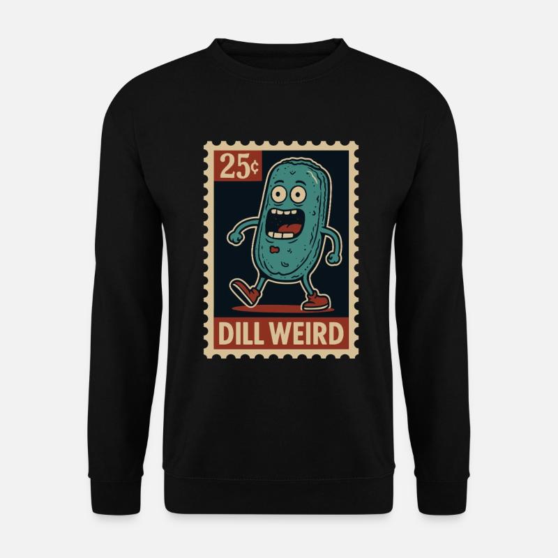 Concombre étrange comme timbre - Sweat-shirt Unisexe - noir