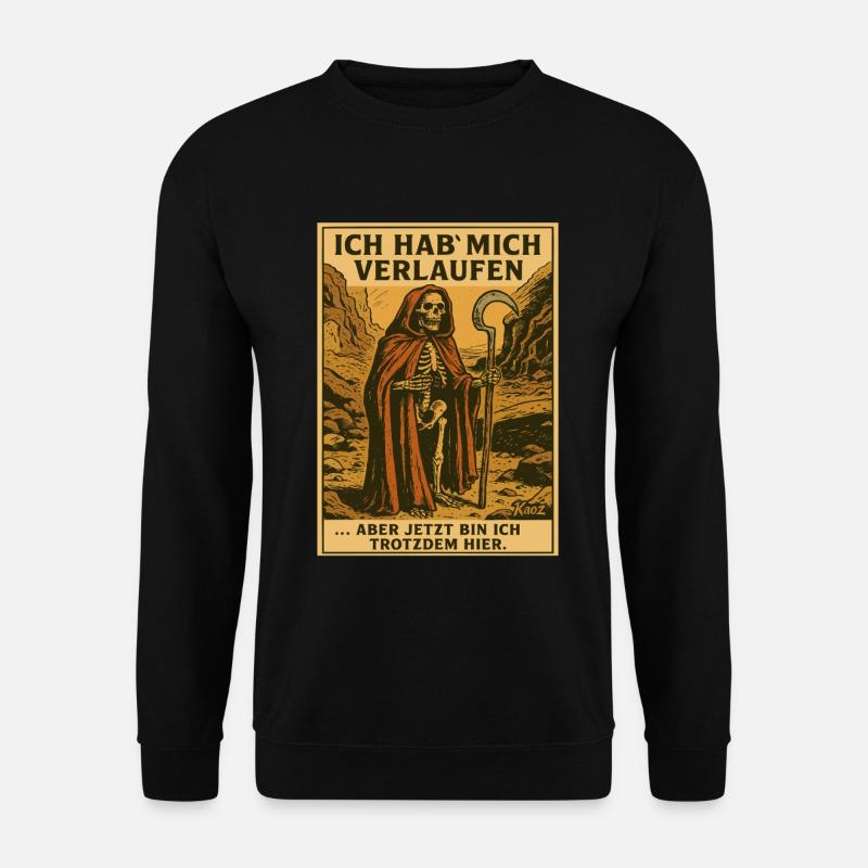 Sensemann hat sich verlaufen - Unisex Pullover - Schwarz