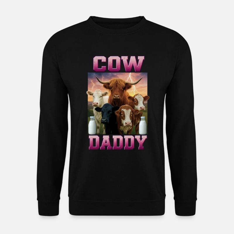 Kuh - Unisex Pullover - Schwarz
