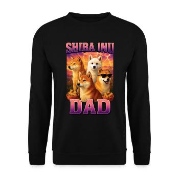 Shiba Inu - Unisex Pullover - Schwarz - Vorne - Alina (178cm) & Michal (187cm)