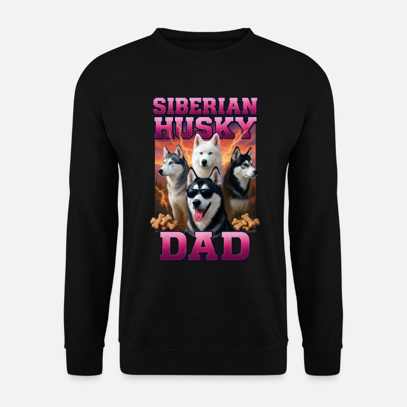 Sibirischer Husky - Unisex Pullover - Schwarz