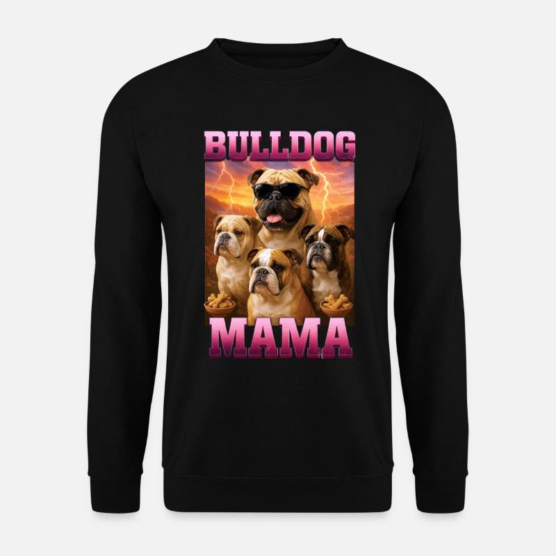 Bulldogge - Unisex Pullover - Schwarz