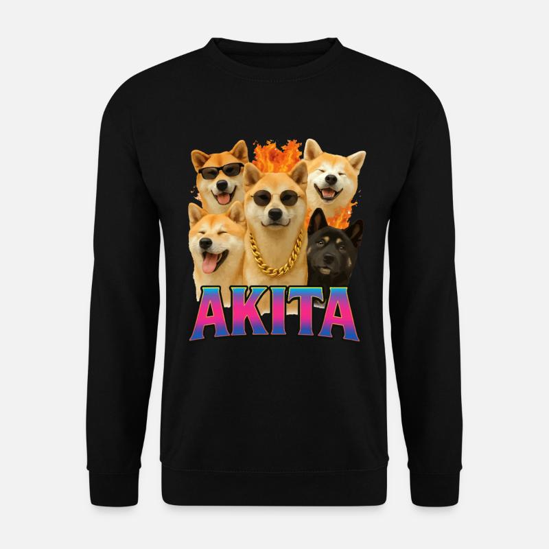Akita - Unisex Pullover - Schwarz
