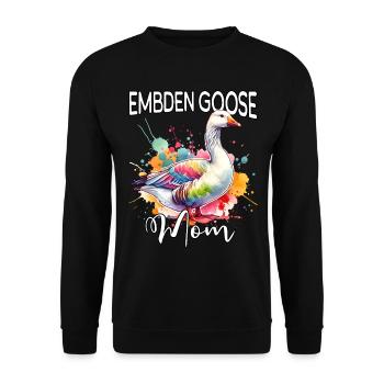 La mère d’Emdengan - Sweat-shirt Unisexe - noir - Devant - Alina (178cm) & Michal (187cm)