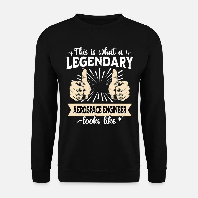 Legendary aeronautical engineer - Unisex Sweatshirt - black